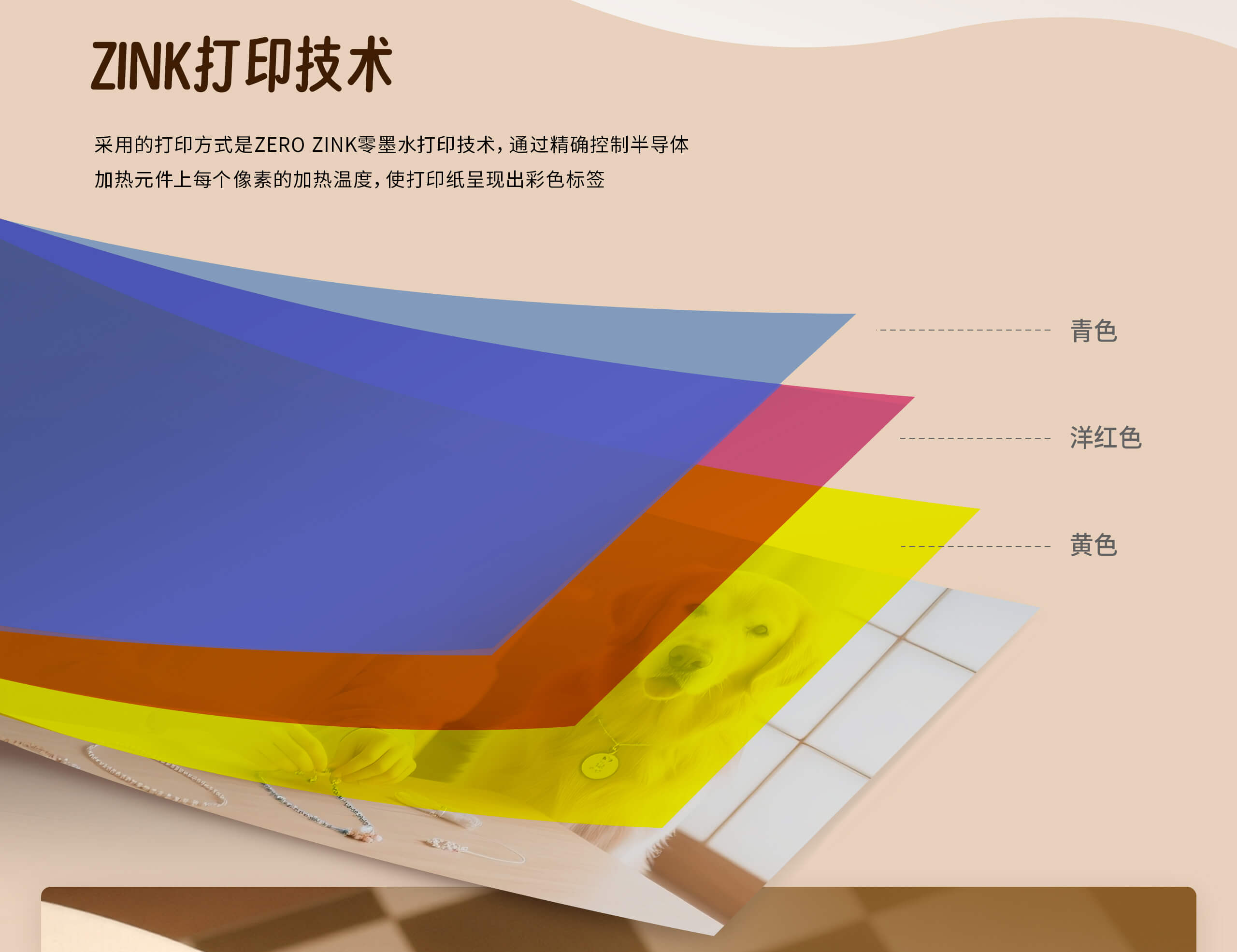 汉印标签打印机ZP100采用Zink打印技术.jpg ZP100